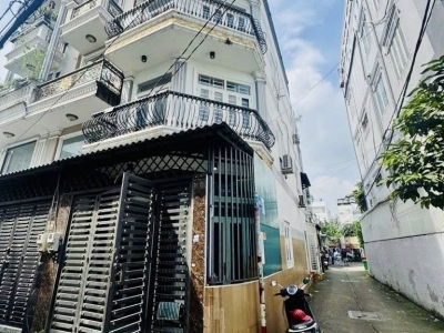 NGAY CHỢ TÂN HƯƠNG - 5P AEON MALL - HẺM TẢI - LÔ GÓC 48M 0 LG - 3 TẦNG - 4PN NHỈNH 7