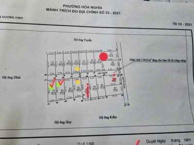 Lô đất tuyến 2 ngõ 136 Hải Phong giá 1.6x tỷ – Vị trí hiếm sát Vinhomes Gold City, ô tô vào tận nơi  ZALO 0567 222 555