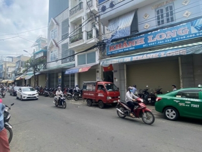 MẶT TIỀN LÔ GÓC  CHỢ VẢI PHÚ THỌ HOÀ – SẴN DÒNG TIỀN – 3 TẦNG – 57M N 5.7 CHỈ 6.X