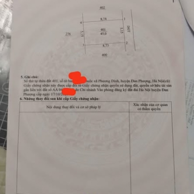 CẦN BÁN GẤP 45M ĐẤT PHƯƠNG ĐÌNH - LIÊN MINH - HÀ NỘI