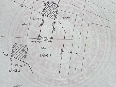 Nhà MT Nguyễn Tư Giản, Phường 12, Gò Vấp, MT 12m, 4,05x13m, Cn 49,7 m2, trệt 1 lầu, 7,1 tỷ TL Lộc