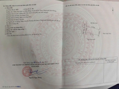 SIÊU PHẨM GIÁ RẺ TUYẾN 2 ĐƯỜNG 405 – HỮU BẰNG, KIẾN THỤY – CHỈ 1,XX TỶ – ZALO 0567 222 555