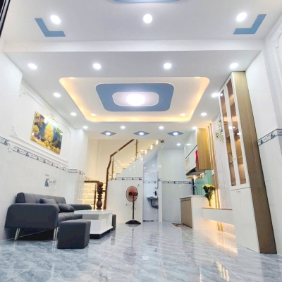 4.89 tỷ Nhà 1 lầu nở hậu ngay chợ Ba Đình P10Q8 (P.Chánh Hưng) full nội thất