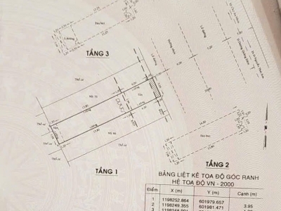 Nhà MT 68 Dương Quảng Hàm, Phường 7, Gò Vấp, MT 40m, 4x22m, Cn 87,2 m2, trệt 2 lầu, 17,2 tỷ TL Lộc