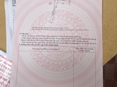 CHÍNH CHỦ BÁN ĐẤT 66,6M² TẠI THÔN CỔ DƯƠNG, XÃ TIÊN DƯƠNG, ĐÔNG ANH, HÀ NỘI – VỊ TRÍ ĐẸP, GIÁ TỐT!
