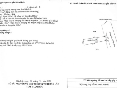Siêu phẩm đất MT đường tỉnh lộ 2, xã Dray Sáp, Krông Ana, Đắk Lắk, DT 213 m2, giá 1,35 tỷ
