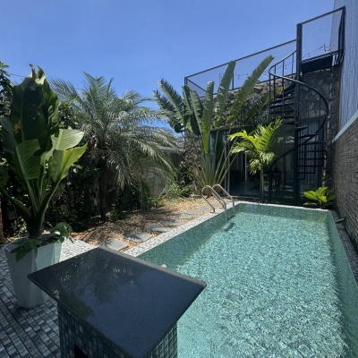 ♪ Villa Sân Vườn, sát Bờ Chương Dương, Nam Việt Á, 126m2, ngang 5.4m, 5.x tỷ