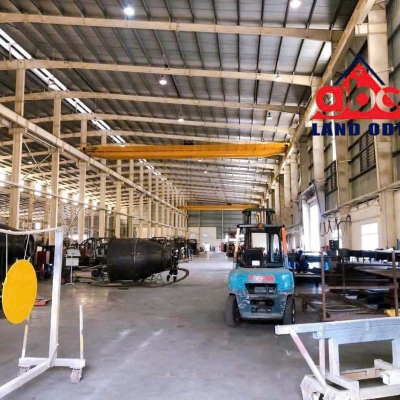 XT055 CHO THUÊ NHÀ XƯỞNG, khung thép kiên cố thu hút nhiều ngành nghề, sẵn xưởng