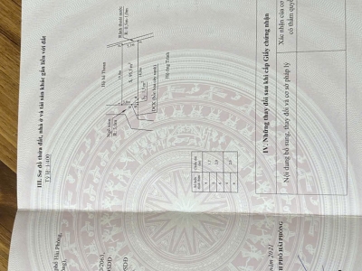 ĐẤT RẺ DƯỚI 1 TỶ – VĂN HÒA HỮU BẰNG, KIẾN THỤY – 95,5M² ĐƯỜNG Ô TÔ  ZALO 0567 222 555