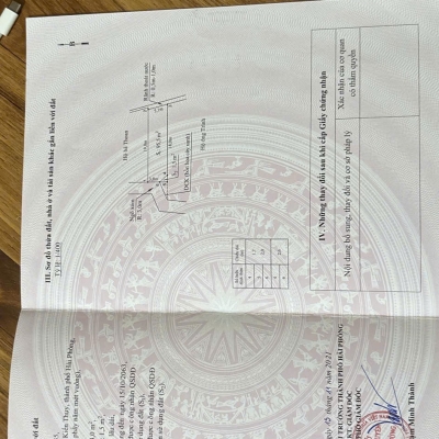 ĐẤT RẺ DƯỚI 1 TỶ – VĂN HÒA HỮU BẰNG, KIẾN THỤY – 95,5M² ĐƯỜNG Ô TÔ  ZALO 0567 222 555