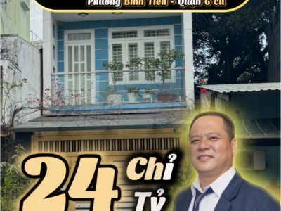 ???? Hiếm! Mặt Tiền Văn Thân Q6 – 154m2 – Vỉa Hè Rộng – 24 Tỷ TL - Tìm Nhà Phố