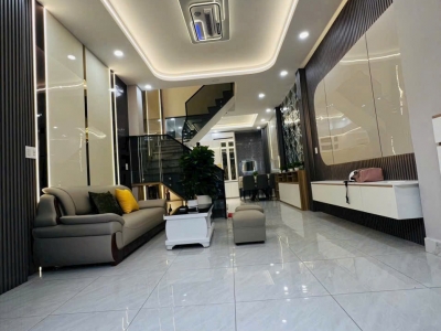 Nhà hẻm 439/46/44 Nguyễn Văn Khối, Phường 8, Gò Vấp, Hẻm 6m thông, 4x12m, Cn 45,5 m2, trệt 1 lầu, 2PN, 3WC, Full nội thất, 5,99 tỷ TL Lộc