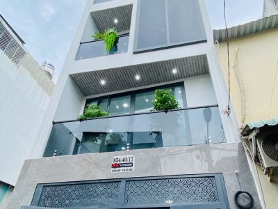 Nhà 2 MT hẻm 854/40/17 Thống Nhất, Phường 15, Gò Vấp, Hẻm 5m thông, 4x15,6m, Cn 61 m2, trệt lửng 3 lầu, ST trước sau, 4PN, 5WC, Full nội thất, Thang máy, 9,68 tỷ TL