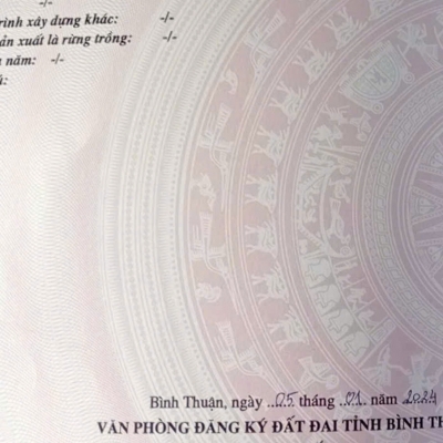 Bán đất trung tâm thị trấn Tân Nghĩa - Hàm Tân - Bình Thuận
