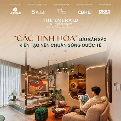 THE EMERALD GARDEN VIEW Căn hộ hang sang chỉ 7tr/ tháng 54m2 đáng mua nhất view chuẩn sống xanh
