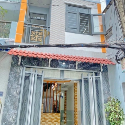 Nhà 1lầu 2 mặt hẻm trước sau HXH Bùi Minh Trực P6 Q8