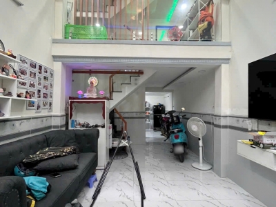 Nhà mới lửng 1lầu 3PN 3.7x11m Phạm Thế Hiển P6Q8