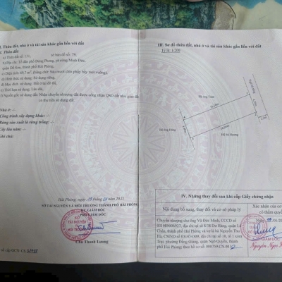 SIÊU PHẨM ĐẤT ĐẸP TUYẾN 2 ĐƯỜNG 403 – MINH ĐỨC, ĐỒ SƠN – CHỈ 1,1X TỶ – ZALO 0567 222 555