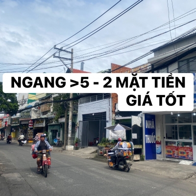 NGAY NGÃ TƯ KÊNH TÂN HOÁ – GIÁP ĐẦM SEN – 2 MẶT TIỀN – 82M – DÒNG TIỀN 15TR - GIÁ TỐT