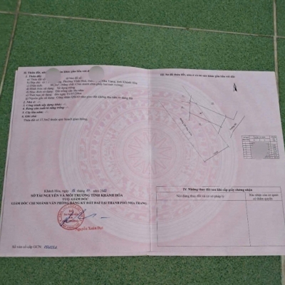 99m2 . 1Ty5 ĐẤT đường Nguyễn Đức Thuận - p. Vĩnh Hòa (nay Bắc Nha Trang)