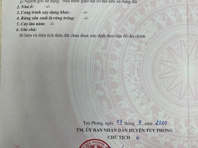Bán lô đất siêu đẹp tại Vĩnh Tân, Tuy Phong, Bình Thuận, DT 100m2, giá 800 triệu