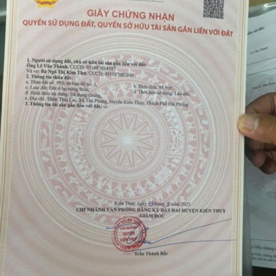 1.5x tỷ 88.9m2 Thái Lai – Tân Phong – Kiến Thụy Zalo 0567222555