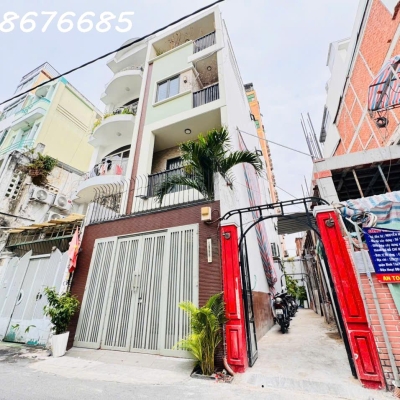 HIẾM BÁN CĂN GÓC 3 MẶT TIỀN KINH DOANH Đ.HUYỀN QUANG, QUẬN (P.TÂN ĐỊNH)- DT 4M*16M SH VUÔNG ĐẸP- NHÀ 5 TẦNG BTCT MỚI - 0938676685 GIANG GIANG