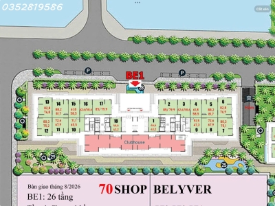 CHÍNH CHỦ CHO THUÊ SHOP CHÂN ĐẾ BEVERLY - MẶT SẢNH TÒA BE1– VINHOMES OCEAN PARK 1