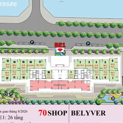 CHÍNH CHỦ CHO THUÊ SHOP CHÂN ĐẾ BEVERLY - MẶT SẢNH TÒA BE1– VINHOMES OCEAN PARK 1