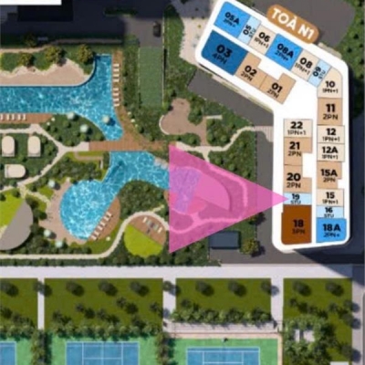 BÁN CĂN STUDIO – TRINITY SQUARE, VIEW BỂ BƠI – GIÁ CHỈ TỪ 2,12 TỶ