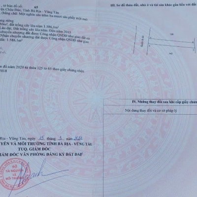 Cơ hội vàng - 1,630m2 Đất HCM - 14,5m mặt tiền QL 56 - Giá chỉ 4,5 Tỷ