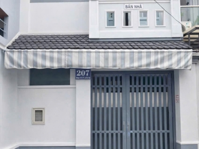 Nhà MT 207 Đường số 6, Phường 7, Gò Vấp, MT 5,5m, 4,16 NH 4,45x7,2m, Cn 31 m2, trệt 1 lầu, 4,99 tỷ TL