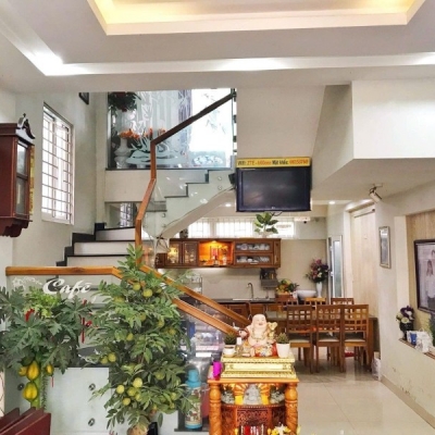 ♥ Nhà Góc kiệt Ô tô, sát MT Lê Đình Lý, 50m2, 4.5 tầng cực xịn hiện đại, 5.x tỷ