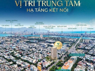 Cho thuê căn hộ Vista Residence 82m2, 2PN view pháo hoa đẳng cấp giữa trung tâm Đà Nẵng
