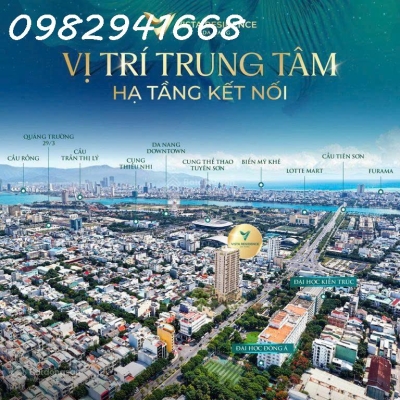 Cho thuê căn hộ Vista Residence 82m2, 2PN view pháo hoa đẳng cấp giữa trung tâm Đà Nẵng