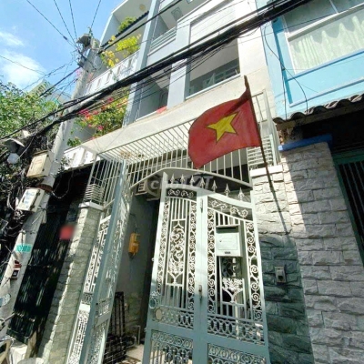 Nhà cách mặt tiền 3 căn 2 lầu+ST lộ giới ít Dương Bá Trạc P1Q8