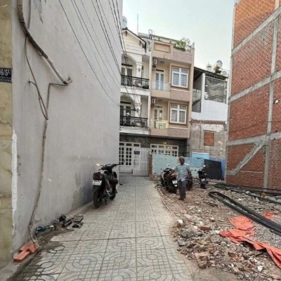 Đất hẻm 499/6/5V Quang Trung, Phường 10, Gò Vấp, Hẻm 3m, NH 4x6,75m, Cn 39,5 m2, 4,6 tỷ TL