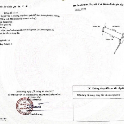 CHÍNH CHỦ BÁN – LÔ ĐẤT GIÁ RẺ GẦN BIỂN – HỢP ĐỨC, ĐỒ SƠN, HẢI PHÒNG