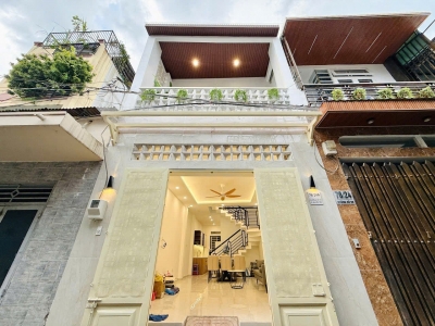 Nhà hẻm 76/24A Đường số 59, Phường 14, Gò Vấp, Hẻm 3,5m, 4,1x11,5m, Cn 46,7 m2, trệt 1 lầu, 3PN, 2WC, Full nội thất, 5,36 tỷ TL