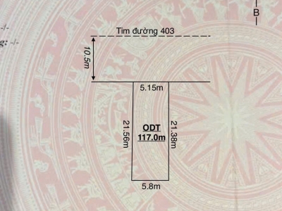 F0 MẶT ĐƯỜNG 403 – 117M² NGANG 5,15M, NỞ HẬU 5,8M – ĐIỂM KINH DOANH ĐẸP – ZALO 0567 222 555