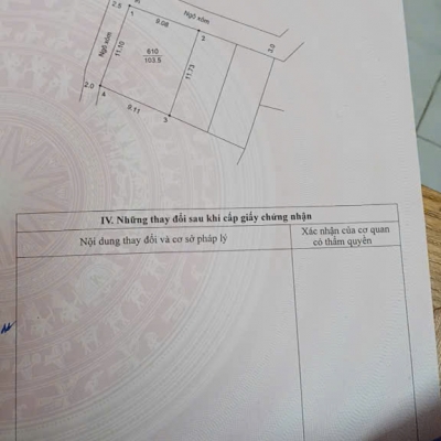 CC cần bán lô đất 103m lô góc tại phú nghĩa chương mỹ hà nội