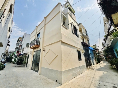 Nhà 2 MT hẻm 417/69/87 Quang Trung, Phường 10, Gò Vấp, Hẻm 3,5m thông, 4 NH 4,05x8m, Cn 32,2 m2, trệt 1 lầu, 3PN, 2WC, Full nội thất, 4,68 tỷ TL