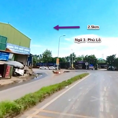 Đất QL3 Dược Hạ đi Thái Nguyên cách ngã ba Phù Lỗ 2.5km giá tốt