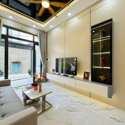 Nhà hẻm 417/95/21 Quang Trung, Phường 10, Gò Vấp, Hẻm 4m thông, 3,07x15m, Cn 46,1 m2, trệt 3 lầu, ST trước sau, 4PN, 5WC, 2 GT, Full nội thất, 6,75 tỷ TL