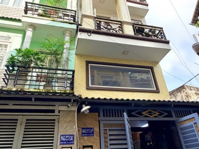 Nhà 2 MT hẻm 965/27/13D Quang Trung, Phường 14, Gò Vấp, Hẻm 4,5m, 4,12x13m, Cn 60,1 m2, trệt lửng 3 lầu, ST, 4PN, 5WC, 7,28 tỷ TL