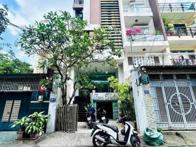 Nhà hẻm 448/11 Phan Huy Ích, Phường 12, Gò Vấp, Hẻm 6m thông, 5,5x24m, Cn 109,5 m2, trệt lửng 3 lầu, ST, 17P,  Thang máy, Thu nhập 80tr/tháng, 18,9 tỷ TL