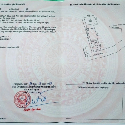 CẦN BÁN NHÀ GÓC 2 MẶT HẺM - VỊ TRÍ ĐẮC ĐỊA TRUNG TÂM PHƯỜNG TÂN AN TP CẦN THƠ (NINH KIỀU - CŨ)