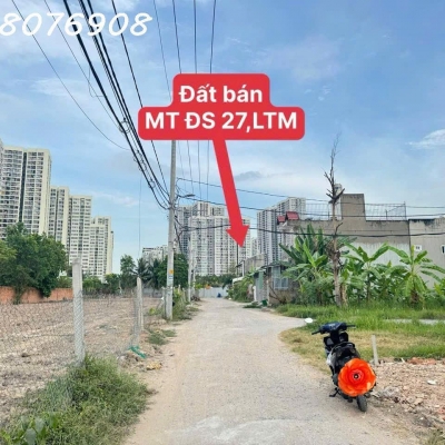 Bán đất mặt tiền đường 27 Nguyễn Xiển, đối diện Vinhomes, 54m2, xây 1 trệt 2 lầu