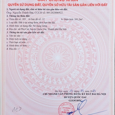 Về đất nền Láng Hòa Lạc 100m2 giá 2.6 tỷ – gần trường học, chợ, an ninh tốt  Nguyễn Hùng BĐS - 0989333012