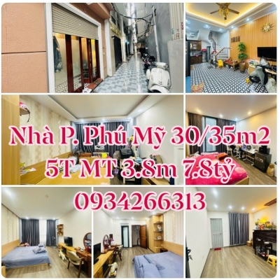 (Tin chuẩn100%) Bán nhà đẹp P. Phú Mỹ 35m2 5T MT 3.8m 7.8 tỷ Từ Liêm
